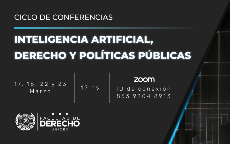 Ciclo de Conferencias sobre Inteligencia artificial, derecho y políticas públicas