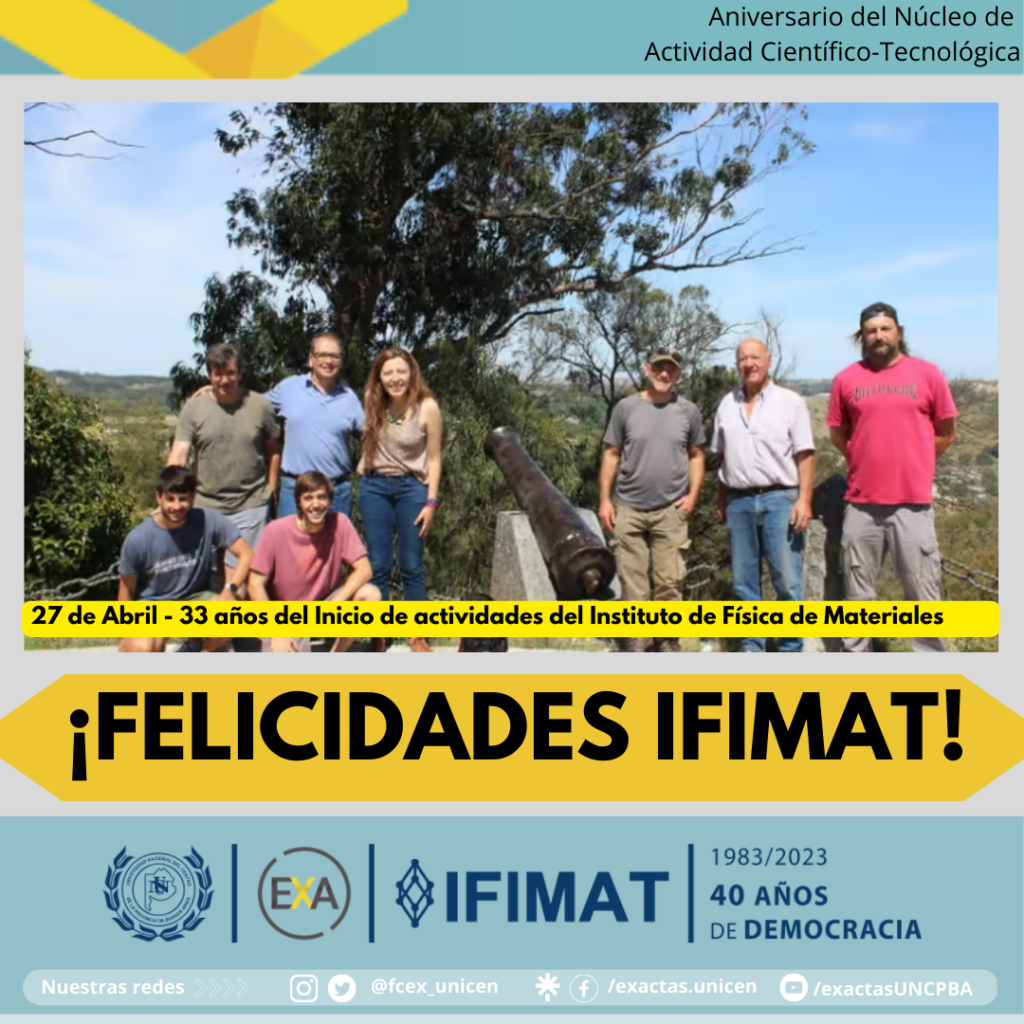 ¡Feliz aniversario al IFIMAT!