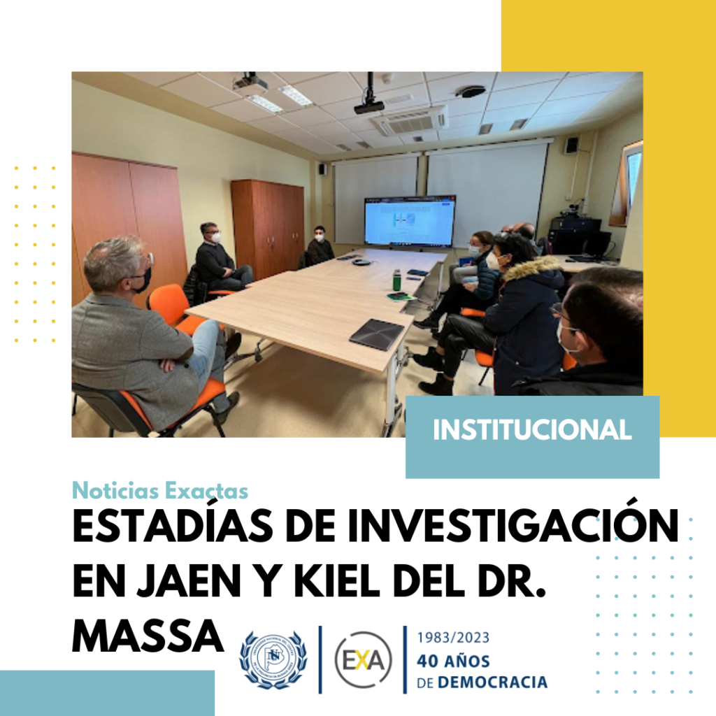 Estadías de investigación en Jaén y Kiel del Dr. Massa (INTIA)