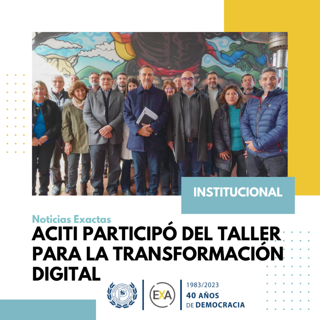 Aciti participó del taller para la transformación digital