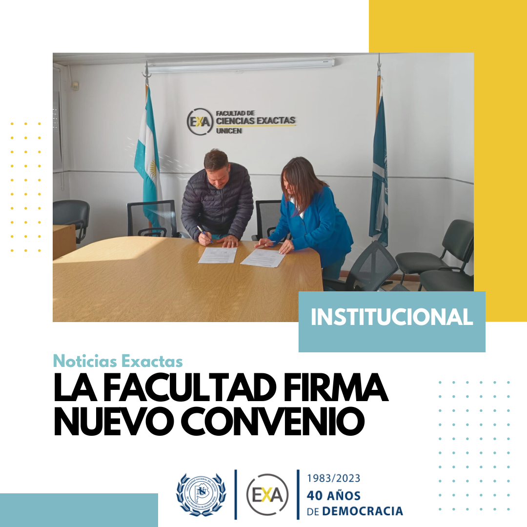 La facultad firma nuevo convenio – Facultad de Ciencias Exactas