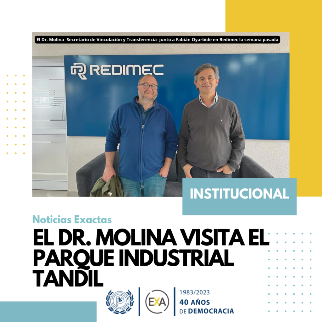 El Dr. Molina visita el Parque Industrial Tandil