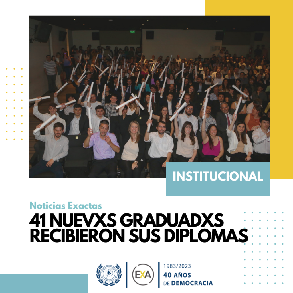41 nuevxs graduadxs recibieron sus diplomas en nuevo acto de colación