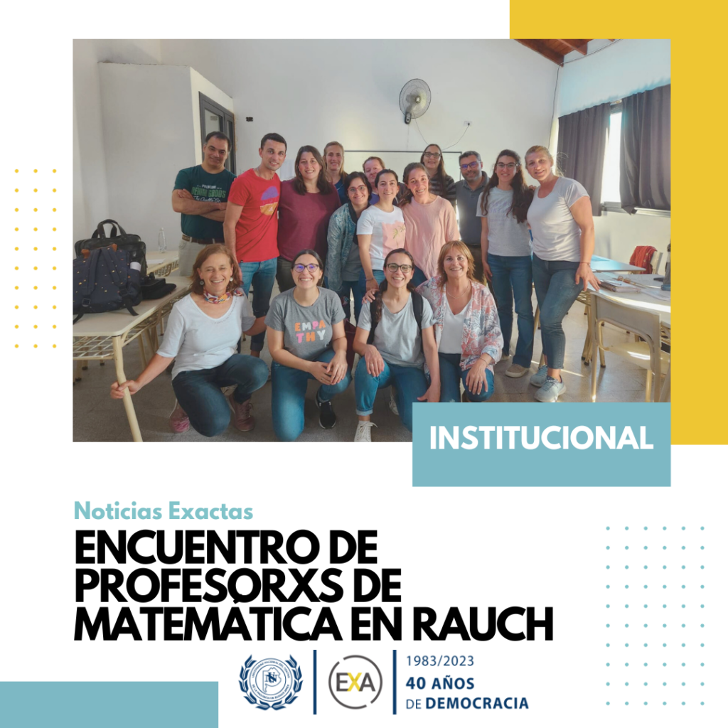 Encuentro de profesorxs de matemática en Rauch