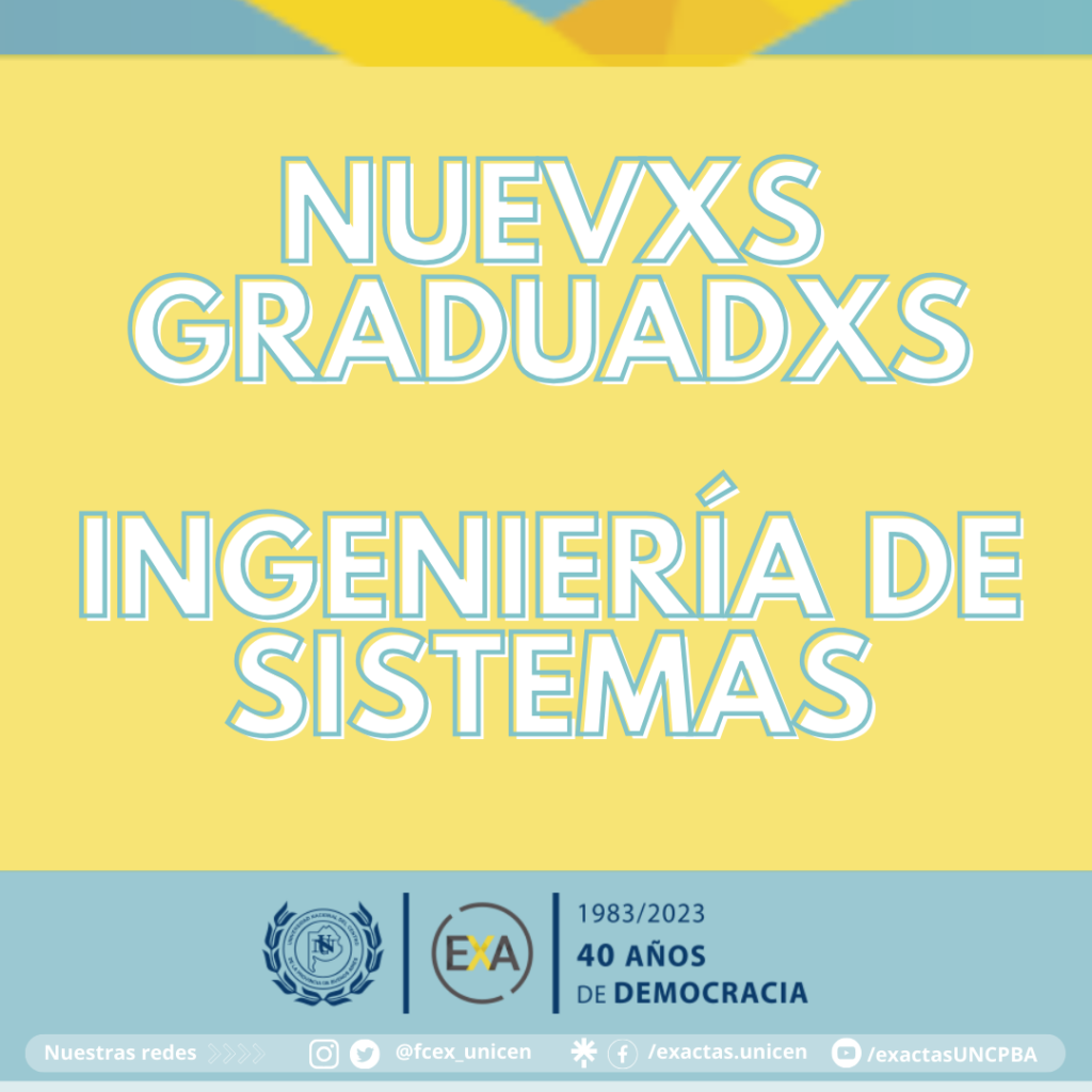 Nuevxs graduadxs - Ingeniería de Sistemas