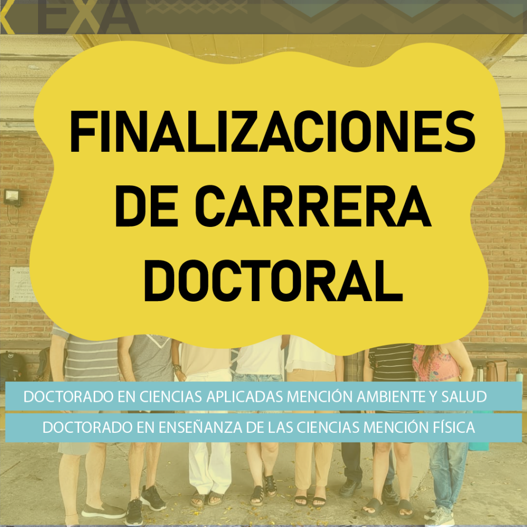 Finalizaciones de carrera doctoral