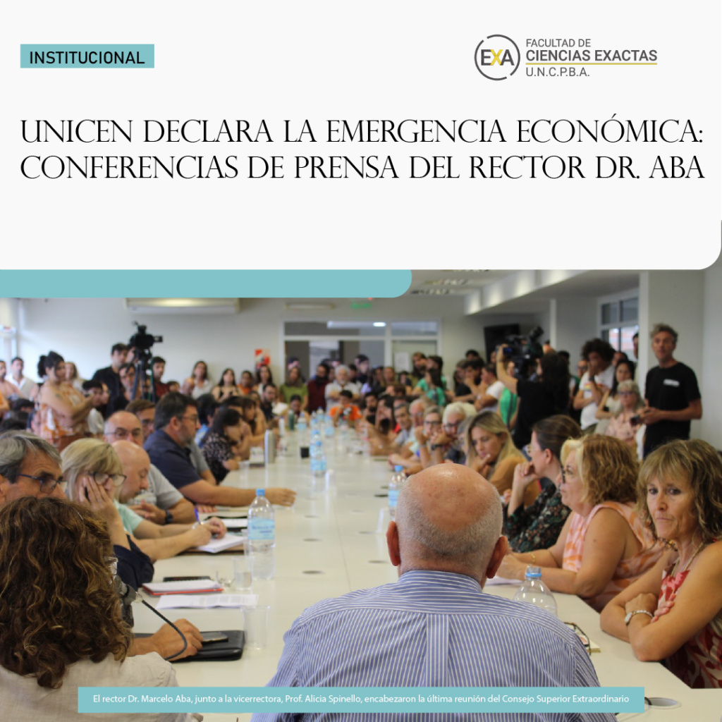 UNICEN declara la Emergencia Económica: Conferencias de prensa del rector Dr. Aba