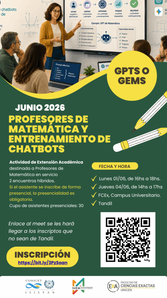Taller para Profesores de Matemática sobre entrenamiento de GPTs y Gems
